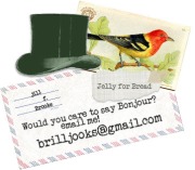 Care to say bonjour? Email me at brilljooks@gmail.com